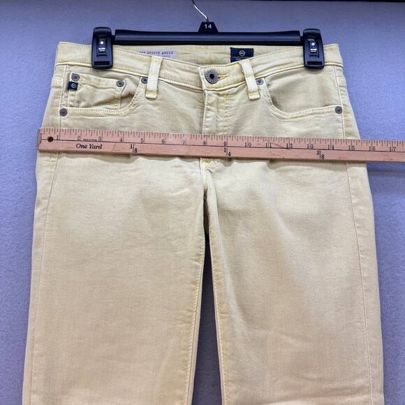 AG Denim Women's Jeans The Stevie Ankle Slim Straight Ankle Yellow Size 26R - Picture 3 of 16